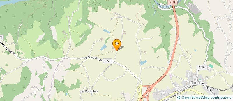 localisation de l'entreprise GAEC DE LA PLAINE  TANUS