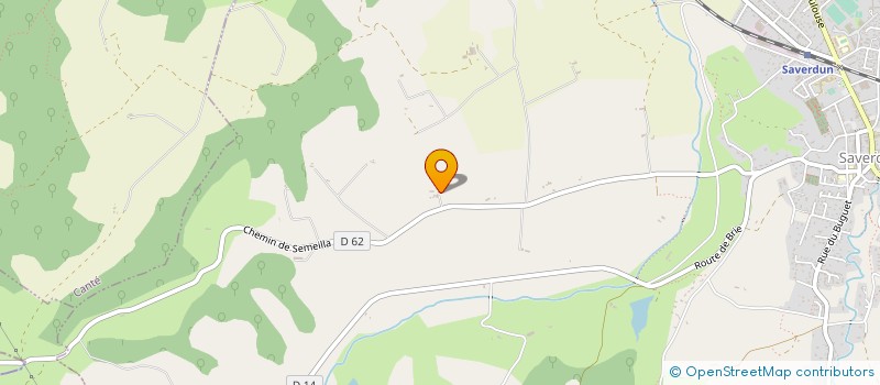 localisation de l'entreprise GAEC DE LA PLAINE à SAVERDUN
