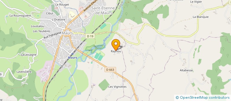 localisation de l'entreprise GAEC DE LA PLAINE DE MAURS à MAURS