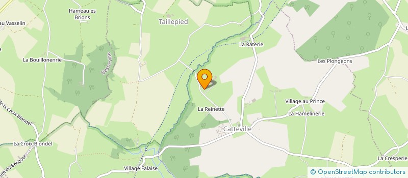localisation de l'entreprise GAEC DE LA PLANCHE SAINT-JEAN  CATTEVILLE