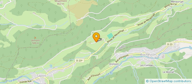 localisation de l'entreprise GAEC DE LA PLANESSE à SAPOIS