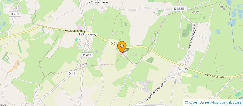 localisation de l'entreprise GAEC DE LA POLINIERE à BACILLY