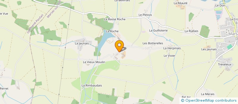localisation de l'entreprise GAEC DE LA PORTAIS à MARSAC-SUR-DON