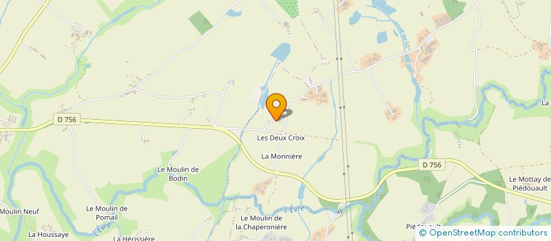 localisation de l'entreprise GAEC DE LA POTERIE à BEAUPREAU-EN-MAUGES