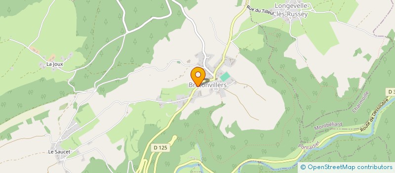 localisation de l'entreprise GAEC DE LA POUGE à BRETONVILLERS