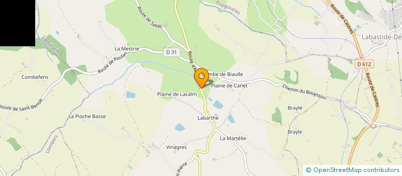 localisation de l'entreprise GAEC DE LA PRADELLE à LAMILLARIE