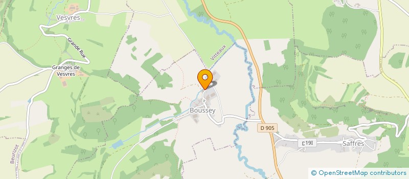 localisation de l'entreprise GAEC DE LA PRAIRIE  ARNAY-SOUS-VITTEAUX