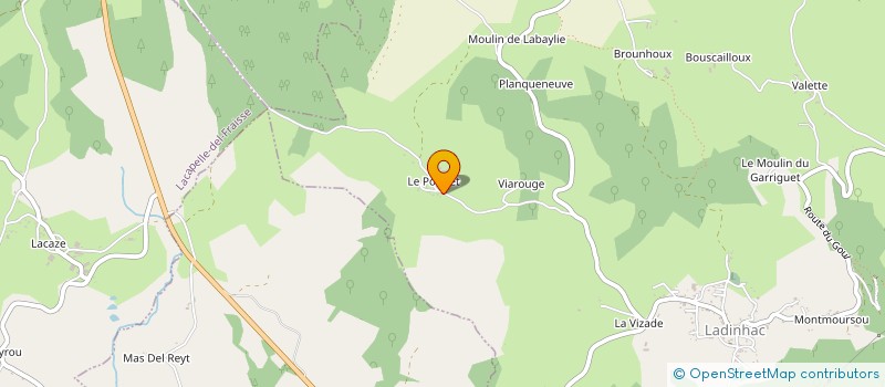 localisation de l'entreprise GAEC DE LA PREDOTE à LADINHAC