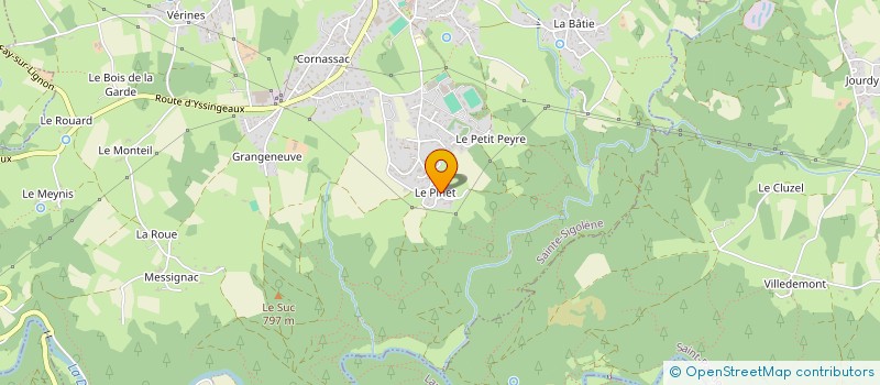 localisation de l'entreprise GAEC DE LA PYRITE à SAINTE-SIGOLENE