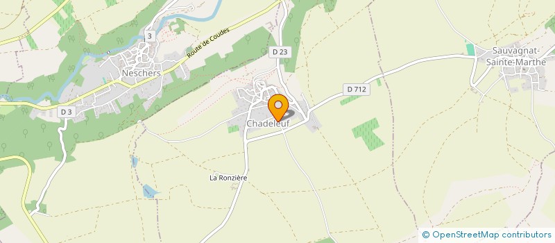 localisation de l'entreprise GAEC DE LA QUEIRA à CHADELEUF