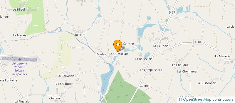 localisation de l'entreprise GAEC DE LA QUESSELAIS à ERCE-EN-LAMEE