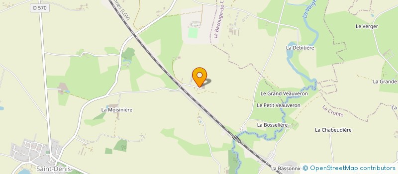 localisation de l'entreprise GAEC DE LA QUINTERIE  SAINT-DENIS-DU-MAINE