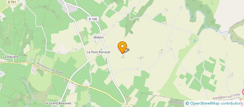 localisation de l'entreprise GAEC DE LA RAGANERIE à ROCHEFORT-SUR-LOIRE
