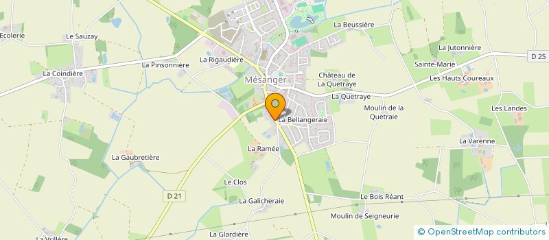 localisation de l'entreprise GAEC DE LA RAMEE à MESANGER
