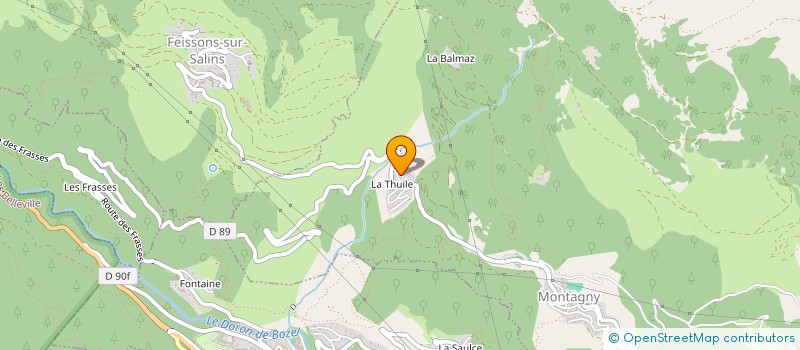 localisation de l'entreprise GAEC DE LA RAVINE à MONTAGNY