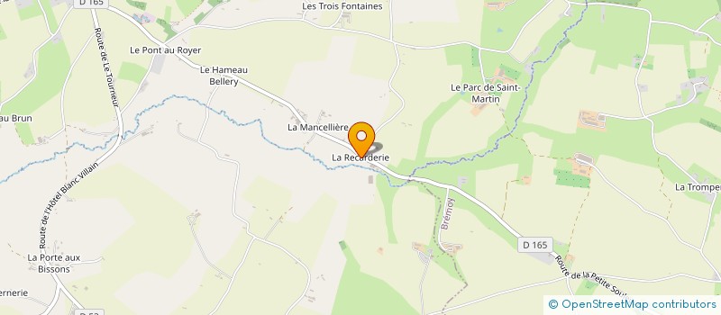 localisation de l'entreprise GAEC DE LA RECARDERIE à SOULEUVRE EN BOCAGE