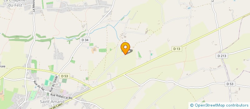 localisation de l'entreprise GAEC DE LA RENARDIERE à SAINT-AMAND-VILLAGES