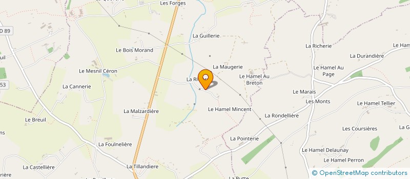 localisation de l'entreprise GAEC DE LA RENAUMIERE à MONTBRAY