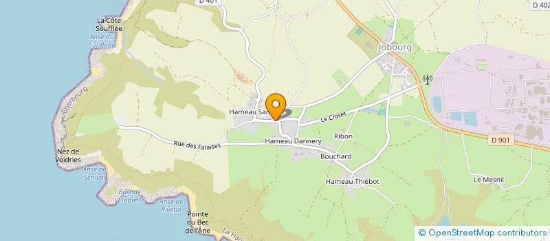 localisation de l'entreprise GAEC DE LA RENETTERIE à LA HAGUE
