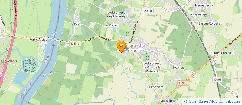 localisation de l'entreprise GAEC DE LA RESERVE à PONT-DE-VEYLE