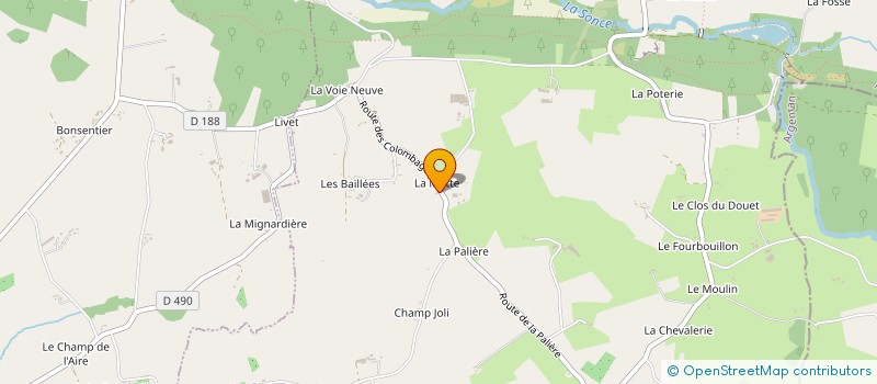 localisation de l'entreprise GAEC DE LA REUSSITE à SAINT-CYR-DU-BAILLEUL