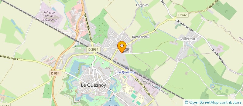 localisation de l'entreprise GAEC DE LA RHONELLE  VILLEREAU