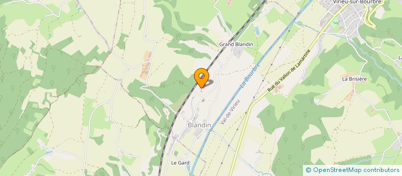 localisation de l'entreprise GAEC DE LA RICHARDIERE  BLANDIN