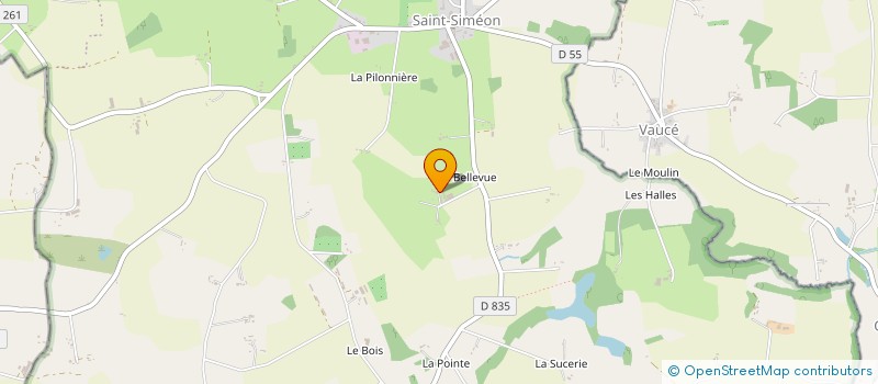 localisation de l'entreprise GAEC DE LA RICHARDIERE à PASSAIS VILLAGES