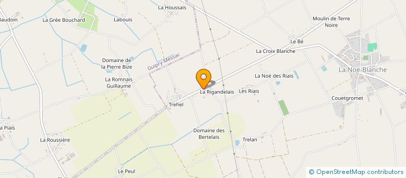 localisation de l'entreprise GAEC DE LA RIGANDELAIS à LA NOE-BLANCHE