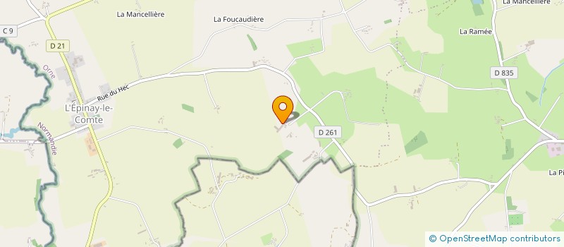 localisation de l'entreprise GAEC DE LA RIGAUDIERE à PASSAIS VILLAGES