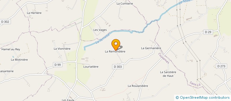 localisation de l'entreprise GAEC DE LA RIMONDIERE à CERISY-LA-SALLE