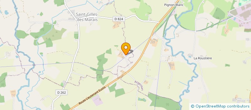 localisation de l'entreprise GAEC DE LA RINFRENE à SAINT-GILLES-DES-MARAIS