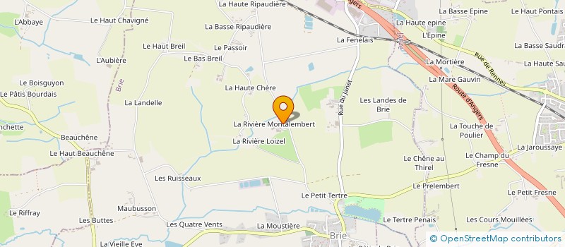 localisation de l'entreprise GAEC DE LA RIVIERE à BRIE