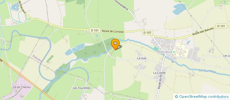 localisation de l'entreprise GAEC DE LA RIVIERE à PRECIEUX