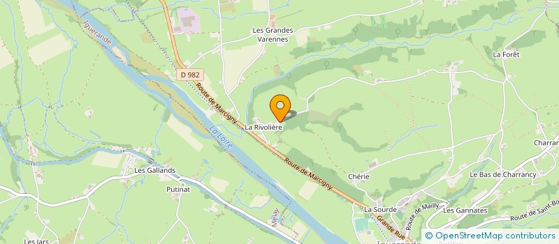 localisation de l'entreprise GAEC DE LA RIVOLIERE  IGUERANDE