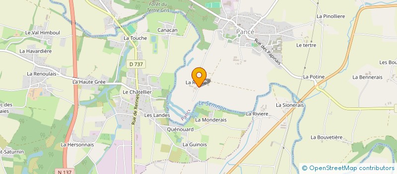 localisation de l'entreprise GAEC DE LA ROCHE à PANCE