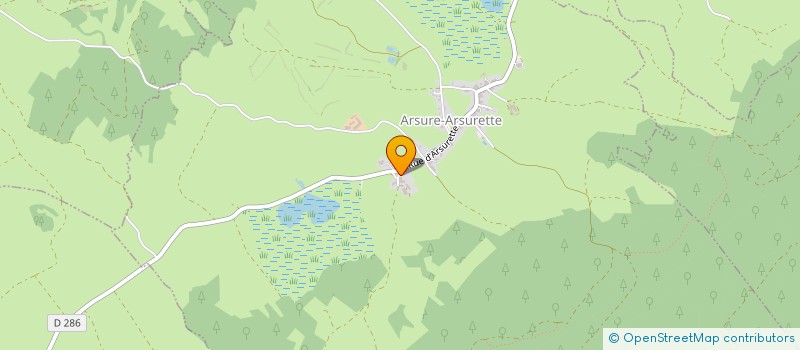 localisation de l'entreprise GAEC DE LA ROCHE à ARSURE-ARSURETTE