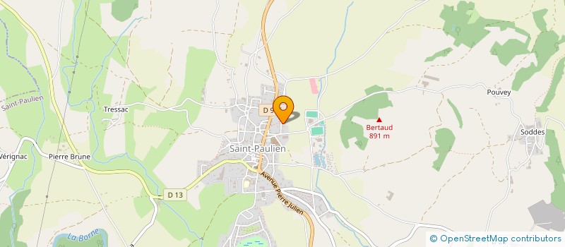localisation de l'entreprise GAEC DE LA ROCHE D'OR à ST GENEYS PRES ST PAULIEN