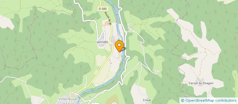 localisation de l'entreprise GAEC DE LA ROCHELIERE à VILLENEUVE-D ALLIER