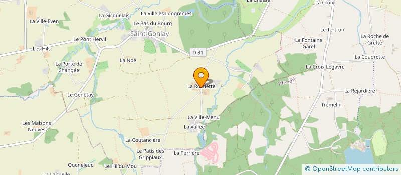 localisation de l'entreprise GAEC DE LA ROCHETTE  SAINT-GONLAY