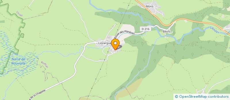 localisation de l'entreprise GAEC DE LA ROCHETTE à NEUVEGLISE-SUR-TRUYERE