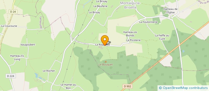 localisation de l'entreprise GAEC DE LA ROQUETTE à MONTAIGU-LA-BRISETTE