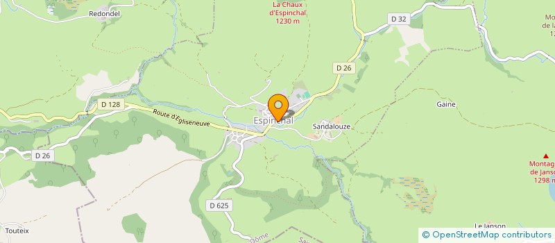 localisation de l'entreprise GAEC DE LA ROSE DES VENTS à EGLISENEUVE-D ENTRAIGUES