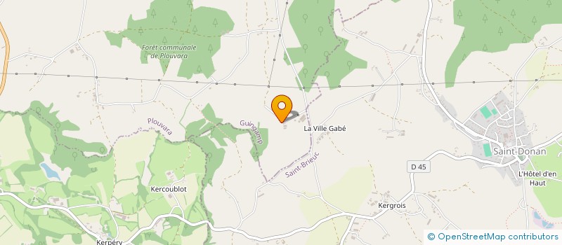 localisation de l'entreprise GAEC DE LA ROSE DES VENTS à PLOUVARA