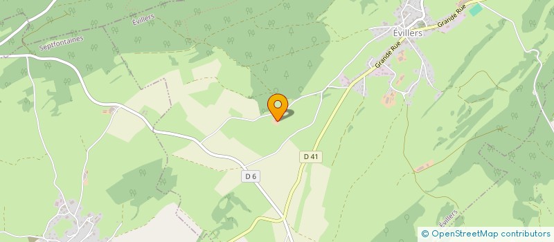 localisation de l'entreprise GAEC DE LA ROSE DES VENTS  EVILLERS