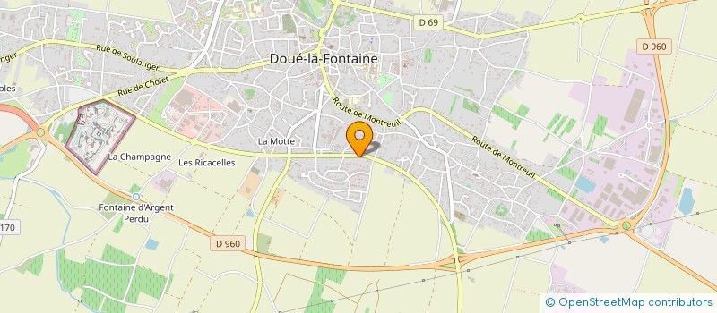 localisation de l'entreprise GAEC DE LA ROSERAIE  DOUE-EN-ANJOU