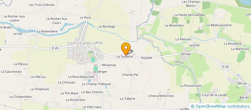 localisation de l'entreprise GAEC DE LA ROSERAIE à LIFFRE