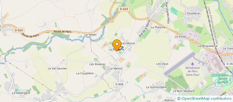localisation de l'entreprise GAEC DE LA ROSSERIE à LA LANDE PATRY