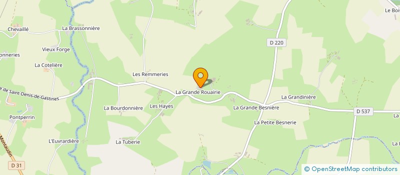localisation de l'entreprise GAEC DE LA ROUAIRIE à SAINT-DENIS-DE-GASTINES
