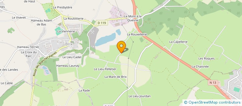 localisation de l'entreprise GAEC DE LA ROUSSERIE à BRIX